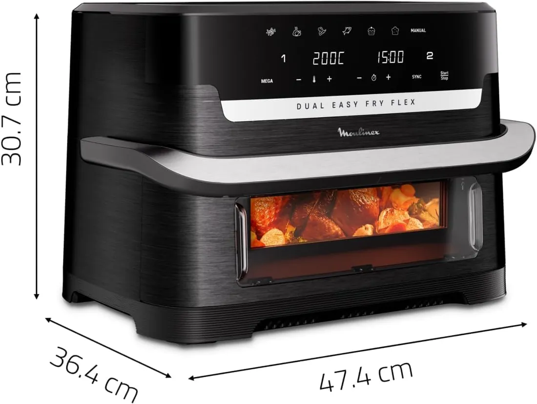 Moulinex Dual Easy Fry Flex 9 L · imagen 2