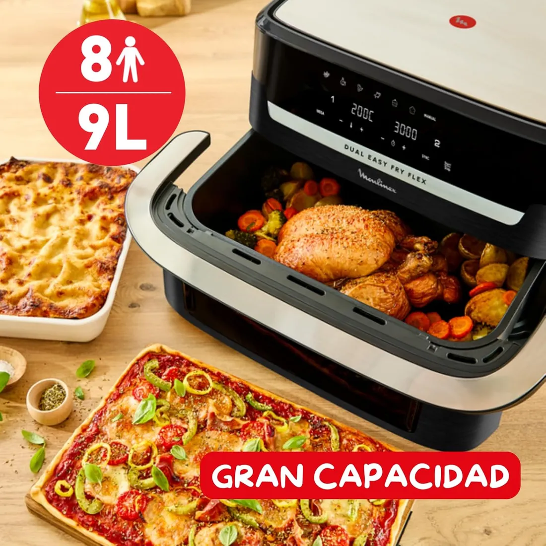 Moulinex Dual Easy Fry Flex 9 L · imagen 4