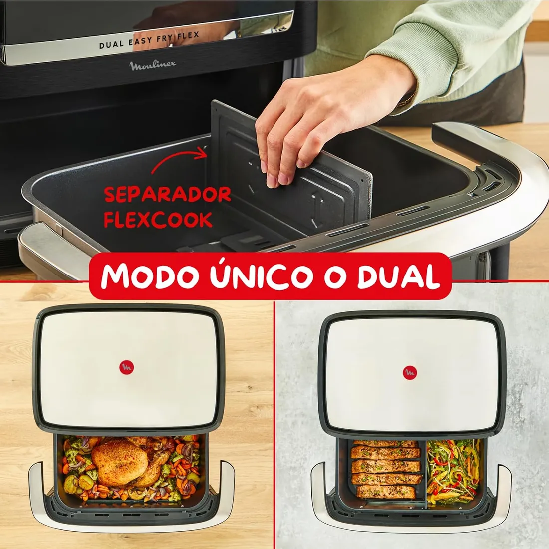 Moulinex Dual Easy Fry Flex 9 L · imagen 6